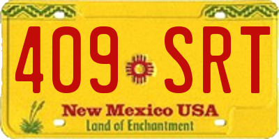 NM license plate 409SRT