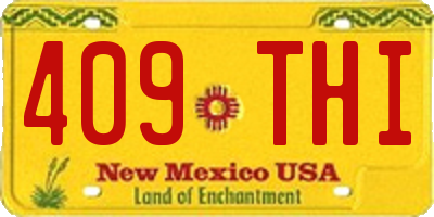 NM license plate 409THI