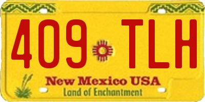 NM license plate 409TLH