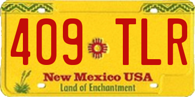 NM license plate 409TLR