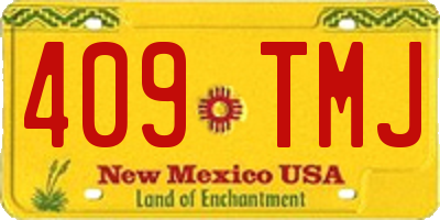 NM license plate 409TMJ