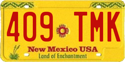 NM license plate 409TMK