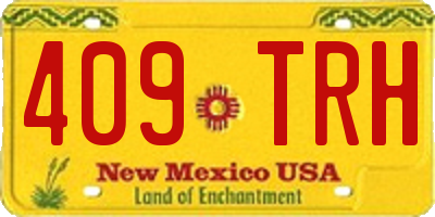 NM license plate 409TRH