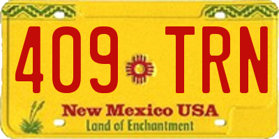 NM license plate 409TRN