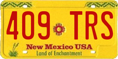 NM license plate 409TRS