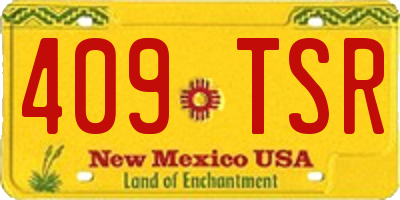 NM license plate 409TSR