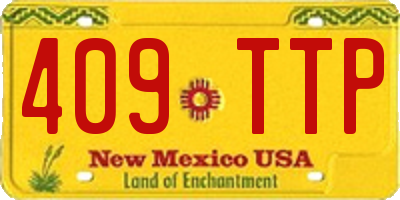 NM license plate 409TTP