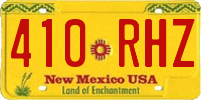 NM license plate 410RHZ