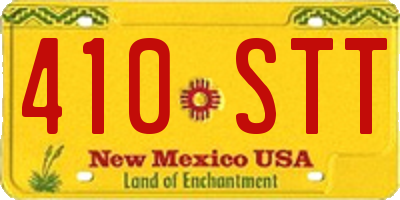 NM license plate 410STT