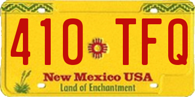 NM license plate 410TFQ