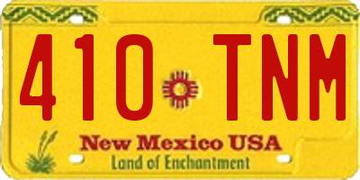 NM license plate 410TNM