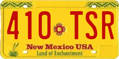 NM license plate 410TSR