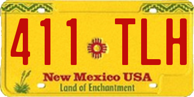NM license plate 411TLH