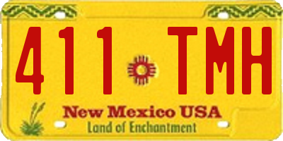 NM license plate 411TMH