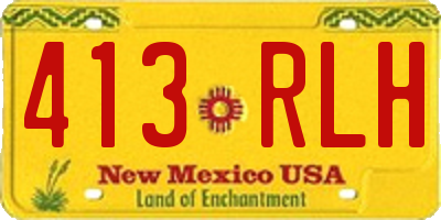 NM license plate 413RLH