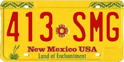 NM license plate 413SMG