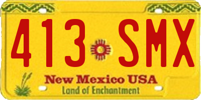 NM license plate 413SMX