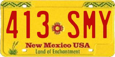 NM license plate 413SMY