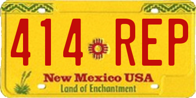 NM license plate 414REP