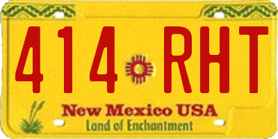 NM license plate 414RHT