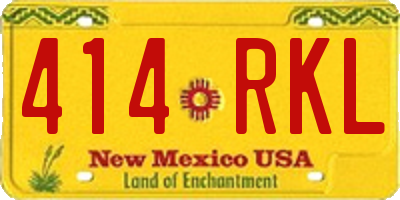 NM license plate 414RKL