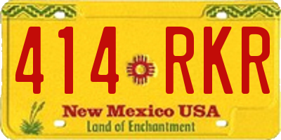 NM license plate 414RKR