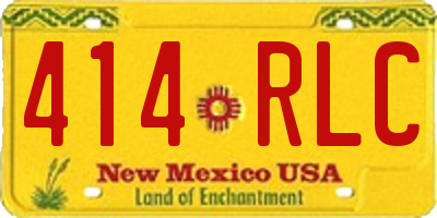 NM license plate 414RLC