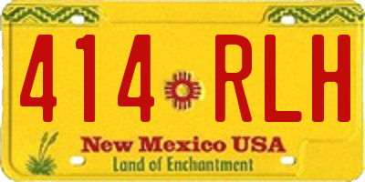 NM license plate 414RLH