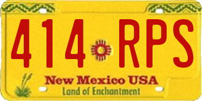 NM license plate 414RPS