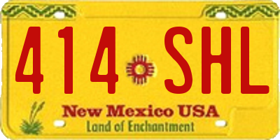 NM license plate 414SHL