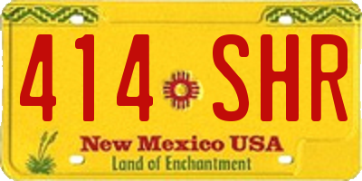 NM license plate 414SHR