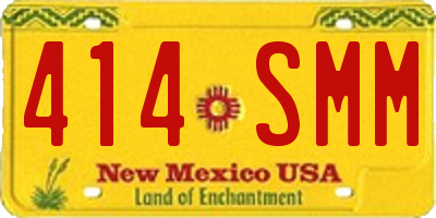 NM license plate 414SMM