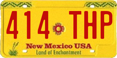 NM license plate 414THP