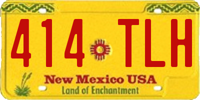 NM license plate 414TLH