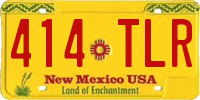 NM license plate 414TLR