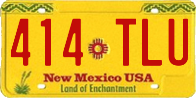 NM license plate 414TLU