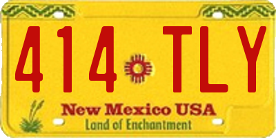 NM license plate 414TLY