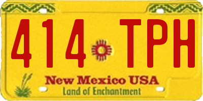 NM license plate 414TPH