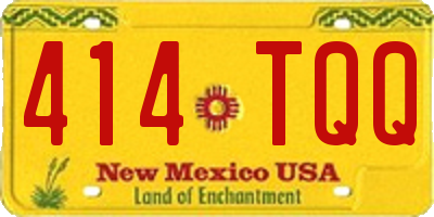 NM license plate 414TQQ