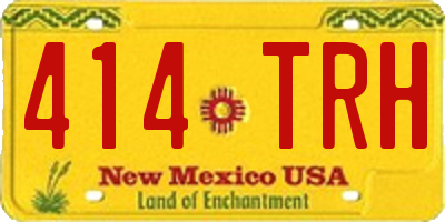 NM license plate 414TRH