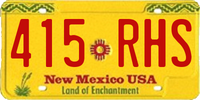 NM license plate 415RHS