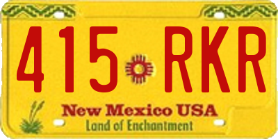 NM license plate 415RKR