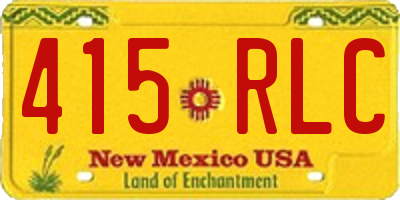 NM license plate 415RLC