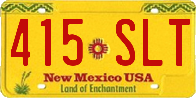 NM license plate 415SLT