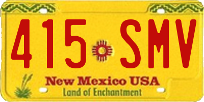 NM license plate 415SMV