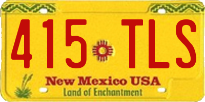 NM license plate 415TLS