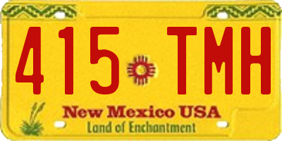 NM license plate 415TMH
