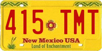 NM license plate 415TMT