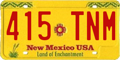NM license plate 415TNM