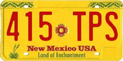 NM license plate 415TPS